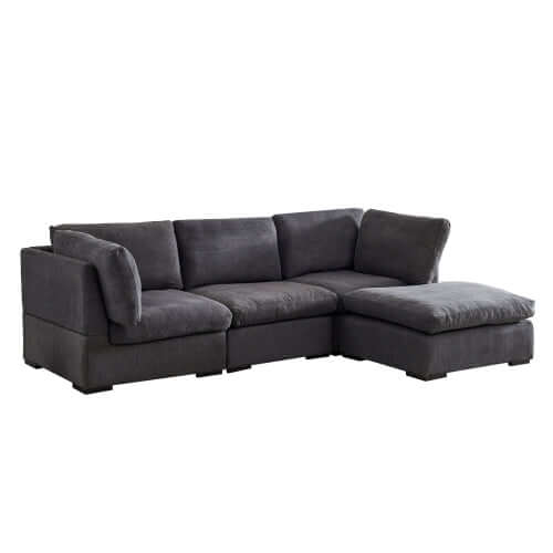 Modern Modular Cloud L Shape or Dual Chaise Sectional Sofa