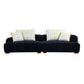 Modern Channel Tufted Corduroy Fabric Sofa 103.9"