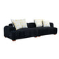 Modern Channel Tufted Corduroy Fabric Sofa 103.9"