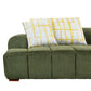 Modern Channel Tufted Corduroy Fabric Sofa 103.9"