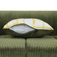 Modern Channel Tufted Corduroy Fabric Sofa 103.9"