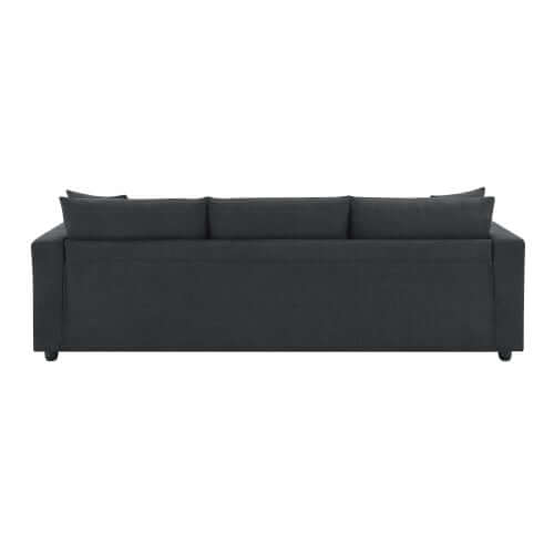 Modern Sectional Chaise Sofa Convertible Ottoman 4 Colors (100")