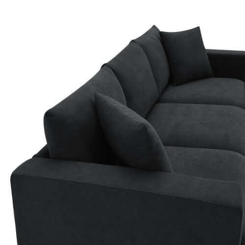 Modern Sectional Chaise Sofa w/ Chaise Ottoman 100" (4 Colors)