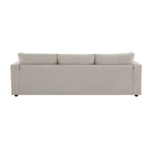 Modern Sectional Chaise Sofa Convertible Ottoman 4 Colors (100")