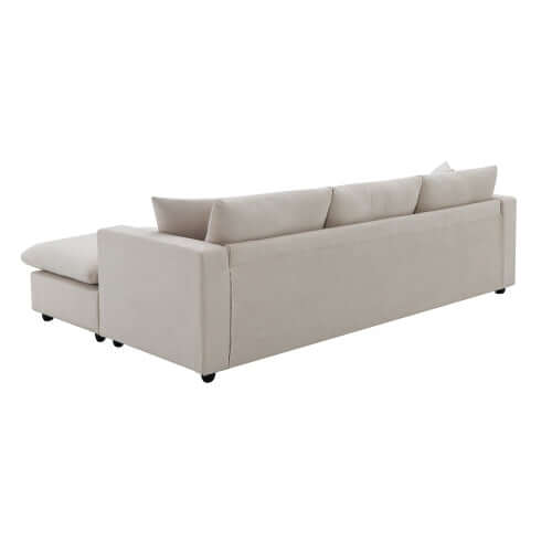 Modern Sectional Chaise Sofa w/ Chaise Ottoman 100" (4 Colors)