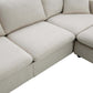 Modern Sectional Chaise Sofa Convertible Ottoman 4 Colors (100")