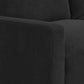 MCM Velvet Sectional Sofa with Ottoman in Gray or Black 104"