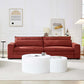 Modern Low Profile Fabric 4 Seater Sofa Couch 104" (4 Colors)