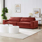 Modern Low Profile Fabric 4 Seater Sofa Couch 104" (4 Colors)