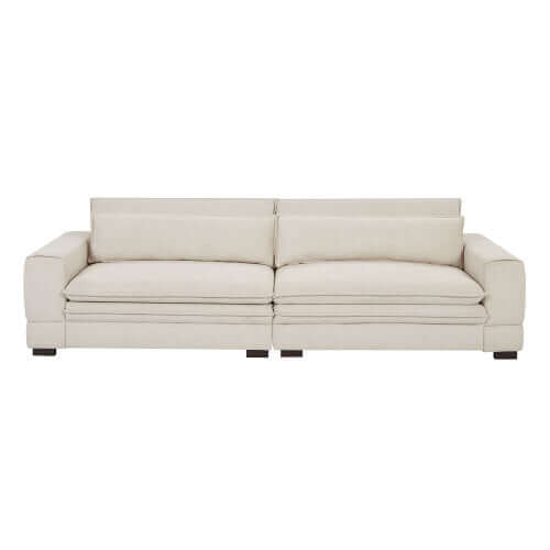 Modern Low Profile Fabric 4 Seater Sofa Couch 104" (4 Colors)