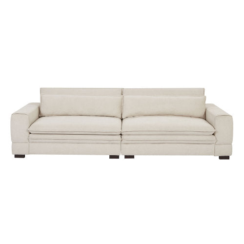 Modern Low Profile Fabric Sofa 104" (4 Colors)