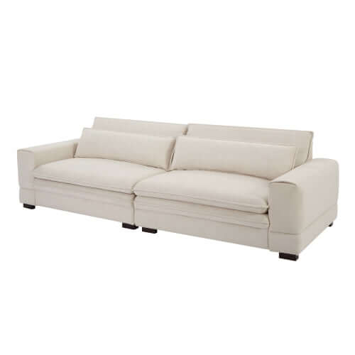 Modern Low Profile Fabric 4 Seater Sofa Couch 104" (4 Colors)