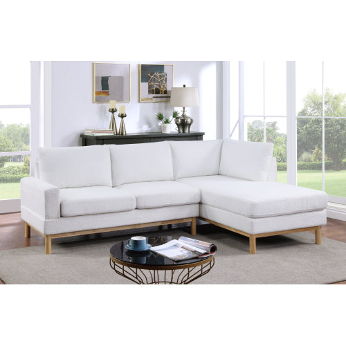 Anisa Sherpa Sectional Sofa RF Chaise 93"