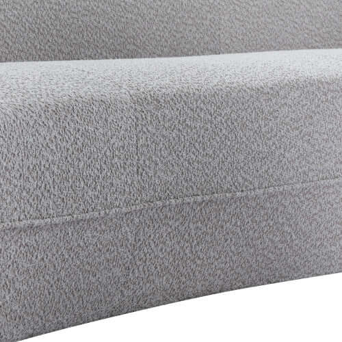 Modern Curved Chaise Lounge Boucle Fabric Sofa 109.4" (3 Colors)