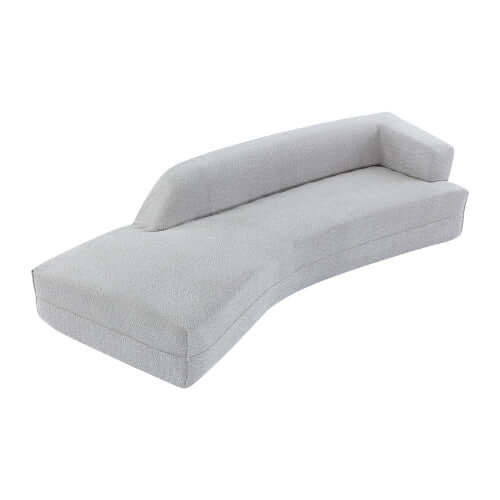 Modern Curved Chaise Lounge Boucle Fabric Sofa 109.4" (3 Colors)