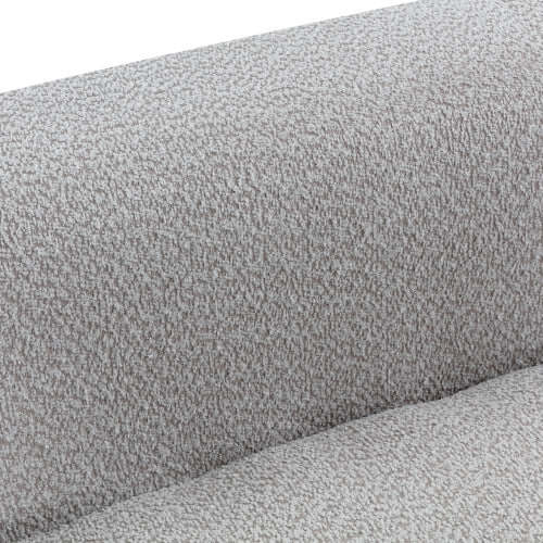 Modern Curved Chaise Lounge Boucle Fabric Sofa 109.4" (3 Colors)