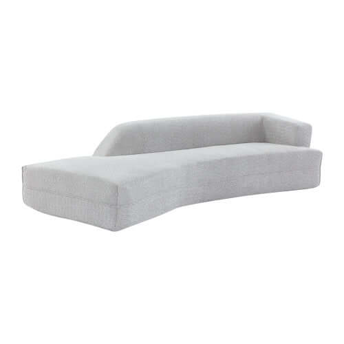 Modern Curved Chaise Lounge Boucle Fabric Sofa 109.4" (3 Colors)