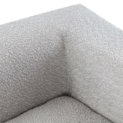 Modern Curved Chaise Lounge Boucle Fabric Sofa 109.4" (3 Colors)