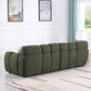 Modern Marshmallow Tufted Boucle Fabric Sofa