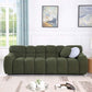 Modern Marshmallow Tufted Boucle Fabric Sofa