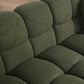 Modern Marshmallow Tufted Boucle Fabric Sofa