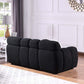 Modern Marshmallow Tufted Boucle Fabric Sofa