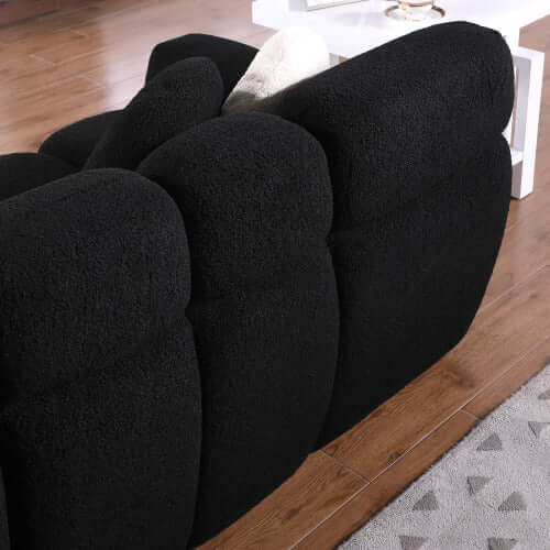 Modern Marshmallow Tufted Boucle Fabric Sofa