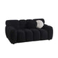 Modern Marshmallow Tufted Boucle Fabric Sofa