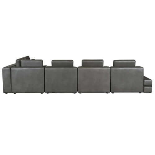 Modular Minimalist U Shape Sectional Sofa w/ Ottoman 113" (2 Colors)