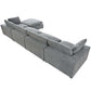 Modular 5 Seat Sectional Cloud Sofa with Ottoman in Beige or Gray (176")