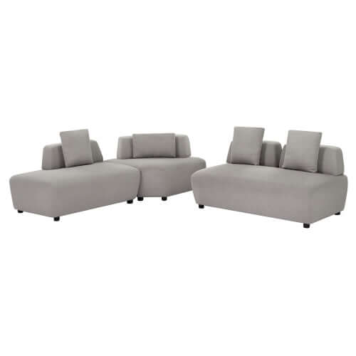 Modern Modular Sectional Boucle Fabric Sofa 92" (2 Colors)