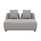 Modern Modular 3-piece Sectional Boucle Sofa in Beige or Gray