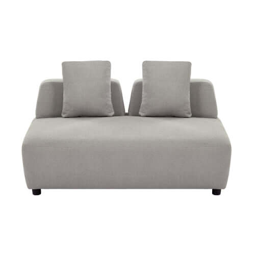 Modern Modular 3-piece Sectional Boucle Sofa in Beige or Gray