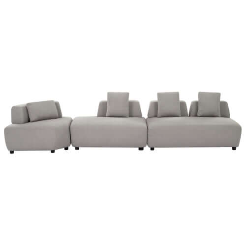 Modern Modular Sectional Boucle Fabric Sofa 92" (2 Colors)