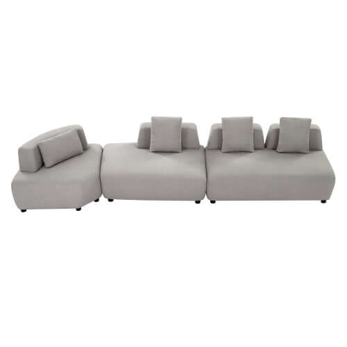 Modern Modular Sectional Boucle Fabric Sofa 92" (2 Colors)