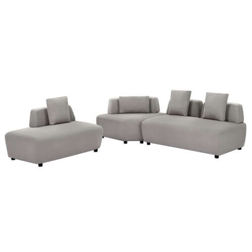 Modern Modular Sectional Boucle Fabric Sofa 92" (2 Colors)