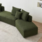 Modern Modular Dual Chaise Sherpa Sectional Sofa (3 Colors)