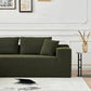 Modern Low Pro Sherpa Foam Sectional LF Chaise Sofa 104" (4 Colors)