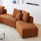 Modern Modular Dual Chaise Sherpa Sectional Sofa (3 Colors)