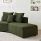 Modern Modular Dual Chaise Sherpa Sectional Sofa (3 Colors)