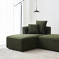 Modern Modular Dual Chaise Sherpa Sectional Sofa (3 Colors)