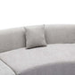 Modular Curved Sectional Sofa Chenille Fabric 136.6" (3 Colors)