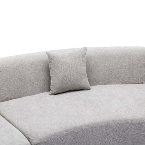 Modular Curved Sectional Sofa Chenille Fabric 136.6" (3 Colors)