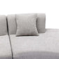 Modular Curved Sectional Sofa Chenille Fabric 136.6" (3 Colors)