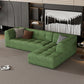 Modern Tufted Chaise Corner L-Shape Sectional Sofa 110" (4 Colors)