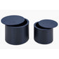 Handcrafted MDF Round Accent Table Set w/ Storage (2 Colors)