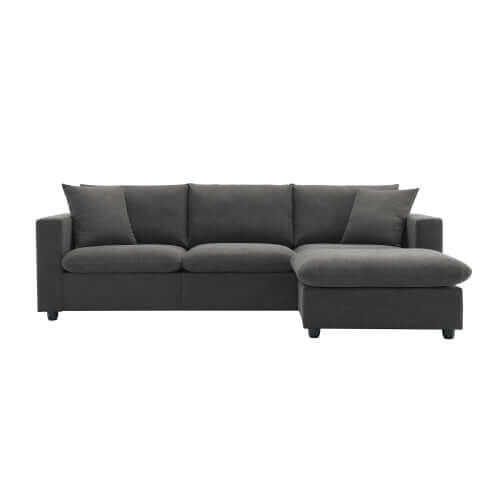 Modern Sectional Chaise Sofa w/ Chaise Ottoman 100" (4 Colors)