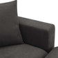 Modern Sectional Chaise Sofa Convertible Ottoman 4 Colors (100")