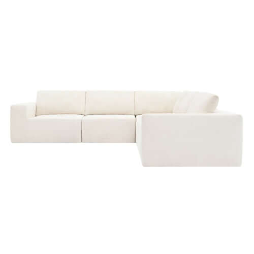 Modern Modular Low Profile Square Arm Corner Sectional Sofa (116")