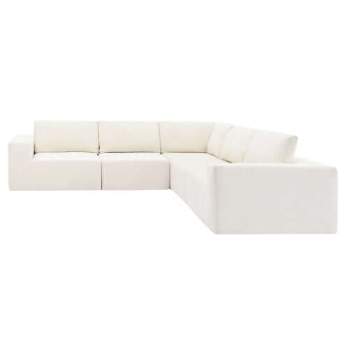 Modern Modular Low Profile Corner Sectional Sofa 116"